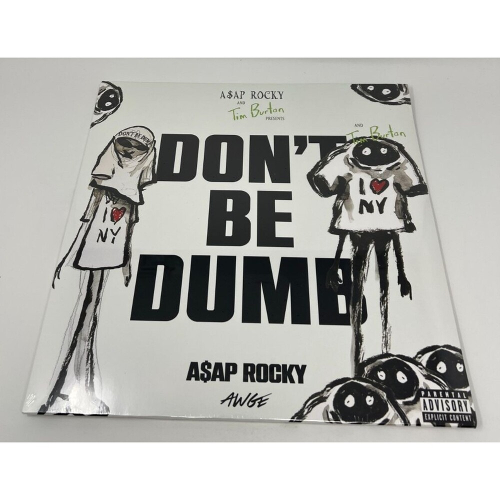 ASAP Rocky Don't Be Dumb Shirthead Signed 2 LP Vinyl Tim Burton Record